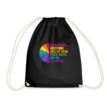 Droits de l’homme Anti-Racisme Tolérance Cadeau - Sac de sport léger - noir - Devant