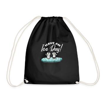 Penguin - Drawstring Bag - black - Front