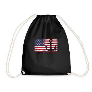 Capitaine USA - Sac de sport léger - noir - Devant