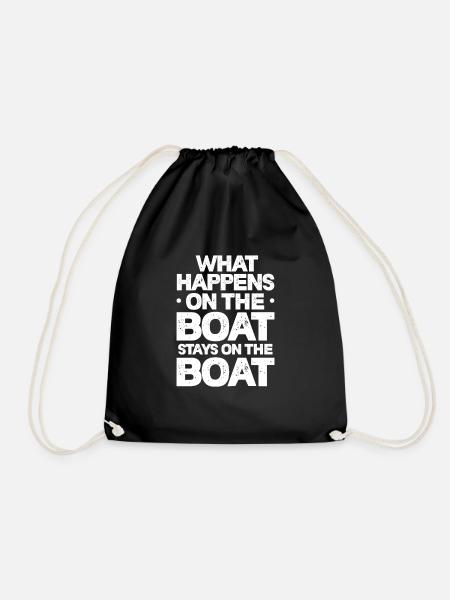 Captain - Drawstring Bag - black