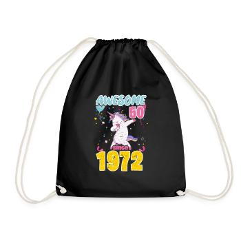 Licorne du 50e anniversaire - Sac de sport léger - noir - Devant