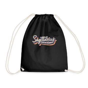 Sagittarius - Drawstring Bag - black - Front