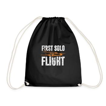 Pilot - Turnbeutel - Schwarz - Vorne