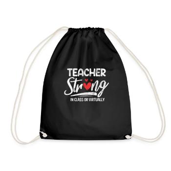 Teacher Teacher - Drawstring Bag - black - Front