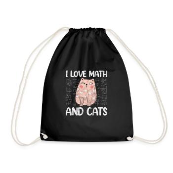 Mathematics - Drawstring Bag - black - Front