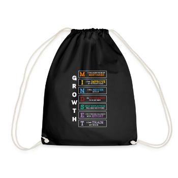Motivation - Drawstring Bag - black - Front