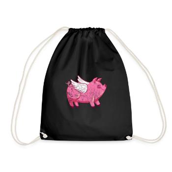 Cochon Cochon PorcLet Semer Des Cochons Cadeau - Sac de sport léger - noir - Devant