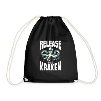 Pieuvre - Sac de sport léger - noir - Devant