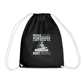 Physiothérapeute Physiothérapie Physio Cadeau - Sac de sport léger - noir - Devant