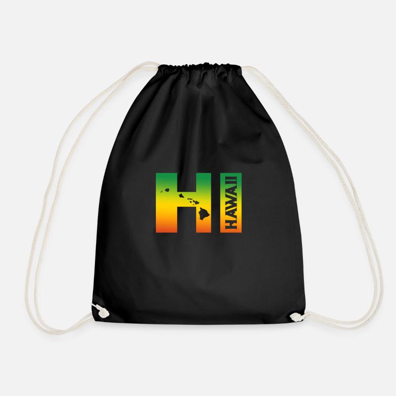 Hawaii - Turnbeutel - Schwarz