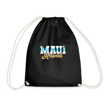 Hawaii Maui - Drawstring Bag - black - Front