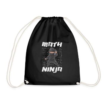 Mathematics - Drawstring Bag - black - Front