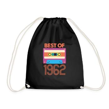 1962 60e anniversaire Cadeau de 60 ans - Sac de sport léger - noir - Devant