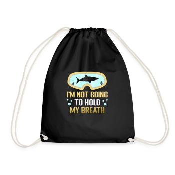 Scuba Diver Design Instructor Snorkeling - Drawstring Bag - black - Front