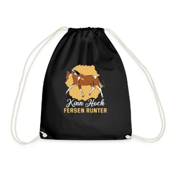 Equestrian and equestrian design for horse lovers - Drawstring Bag - black - Front