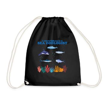 Zooologiste marin officiel Zooologie Mer - Sac de sport léger - noir - Devant