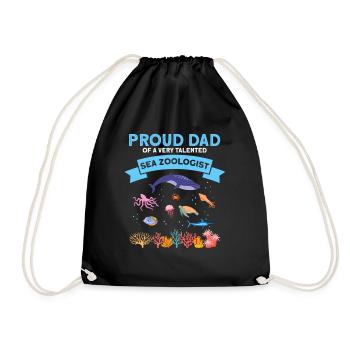 Fier papa Zooologiste de l’océan Zooologie Mer - Sac de sport léger - noir - Devant