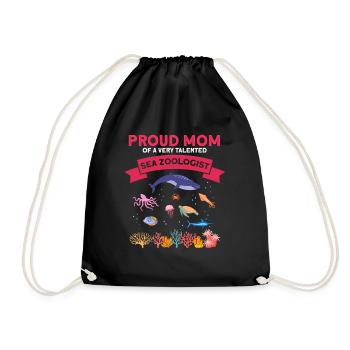 Fière Maman Océan Zooologiste Zooologie Mer - Sac de sport léger - noir - Devant