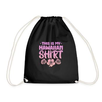 Hawaii - Drawstring Bag - black - Front