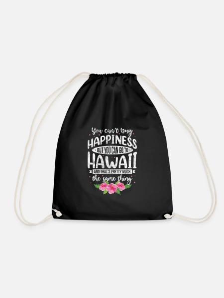 Hawaii Urlaub Aloha Sommer Hawaiian Geschenk - Turnbeutel - Schwarz
