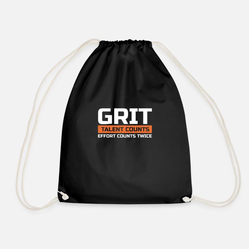 Motivation - Drawstring Bag - black