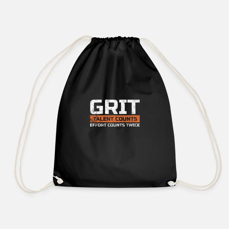 Motivation Motivieren Karriere Spruch Geschenk - Turnbeutel - Schwarz