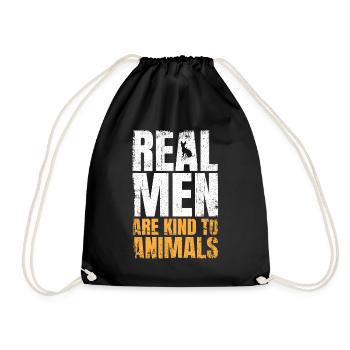 Dog Rescue Designs For Animal Rights Activists - Drawstring Bag - black - Front