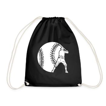 Cadeau de chemise de baseball - Sac de sport léger - noir - Devant