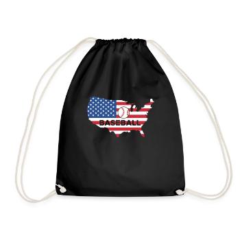 USA Flag America Flag Maillot de baseball - Sac de sport léger - noir - Devant