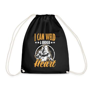 Welder Spruch Design for MetalWorkers - Drawstring Bag - black - Front