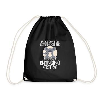 Koala Koala Bear Australie Ours Cadeau - Sac de sport léger - noir - Devant
