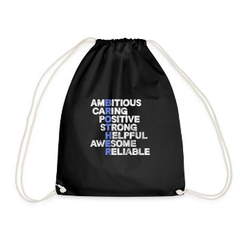 Frères - Sac de sport léger - noir - Devant