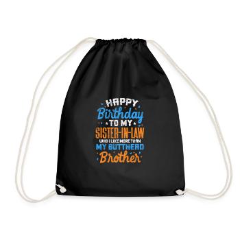 Frères - Sac de sport léger - noir - Devant