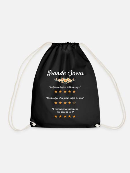grande soeur citation fleurs critique film drôle - Sac de sport léger - noir