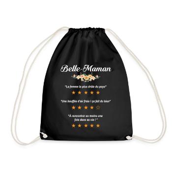 belle maman citation fleurs critique film drôle - Sac de sport léger - noir - Devant