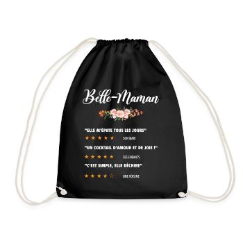 belle maman citation fleurs critique film drôle - Sac de sport léger - noir - Devant