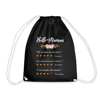 belle maman citation fleurs critique film drôle - Sac de sport léger - noir - Devant