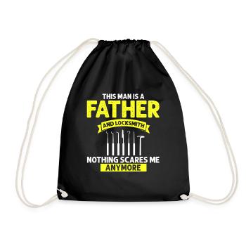 Lockpicking Expert Déverrouillage Service Lock Papa - Sac de sport léger - noir - Devant