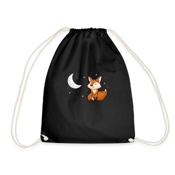 Renards Renards Forêt de renards Animal Forest Animal Animal Cadeau - Sac de sport léger - noir - Devant
