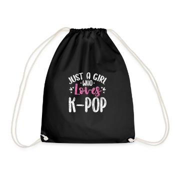 K-Pop Koreanisch Musik Pop Korea Kpop Geschenk - Turnbeutel - Schwarz - Vorne