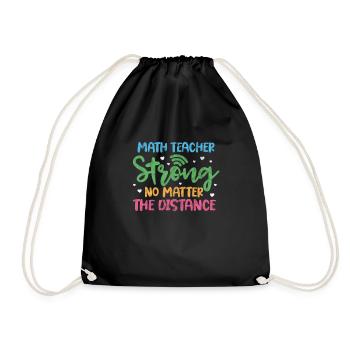 Mathematics - Drawstring Bag - black - Front