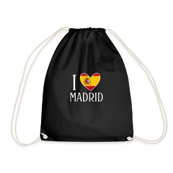Madrid - Turnbeutel - Schwarz - Vorne