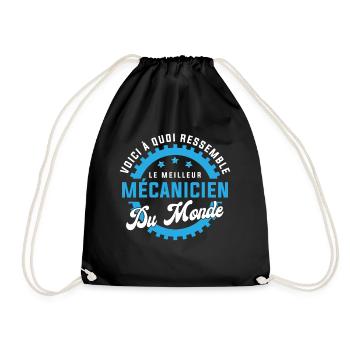 Cadeau humour meilleur mécanicien monde drôle - Sac de sport léger - noir - Devant