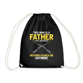 Duck Hunting Duck Hunting Hunter Duck Hunter Duck Hunter Design - Drawstring Bag - black - Front