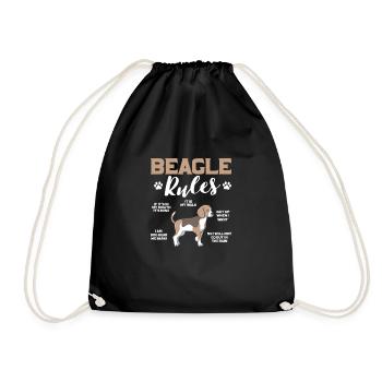 Beagle Chien Chien Dog Lover Pet Cadeau - Sac de sport léger - noir - Devant