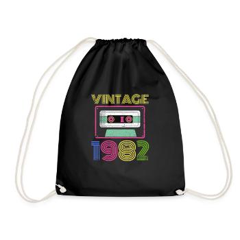 1982 - Drawstring Bag - black - Front