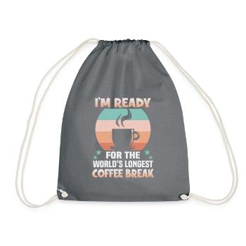 Retraite Idée cadeau Retraite Collègue de travail - Sac de sport léger - gris - Devant