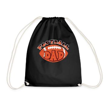 Journée de jeu de papa de football - Sac de sport léger - noir - Devant
