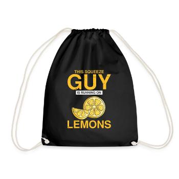 Lemon Design Lemonades Stand Boss Vente de citron - Sac de sport léger - noir - Devant