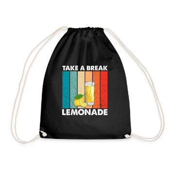 Lemonade Lemon Lemonade Lemonade Lemonade Stand Design - Drawstring Bag - black - Front
